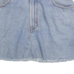 LEVI'S Womens Blue Denim Mini Cotton Blend Skirt M Casual Vintage Style