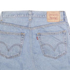 LEVI'S Womens Blue Denim Mini Cotton Blend Skirt M Casual Vintage Style