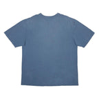 CARHARTT Mens Blue Henley T-Shirt L Short Sleeve Crew Neck Cotton Workwear