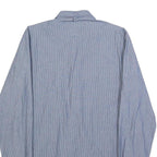 DIESEL Mens Blue & White Striped Cotton Shirt S Smart Casual Button Down