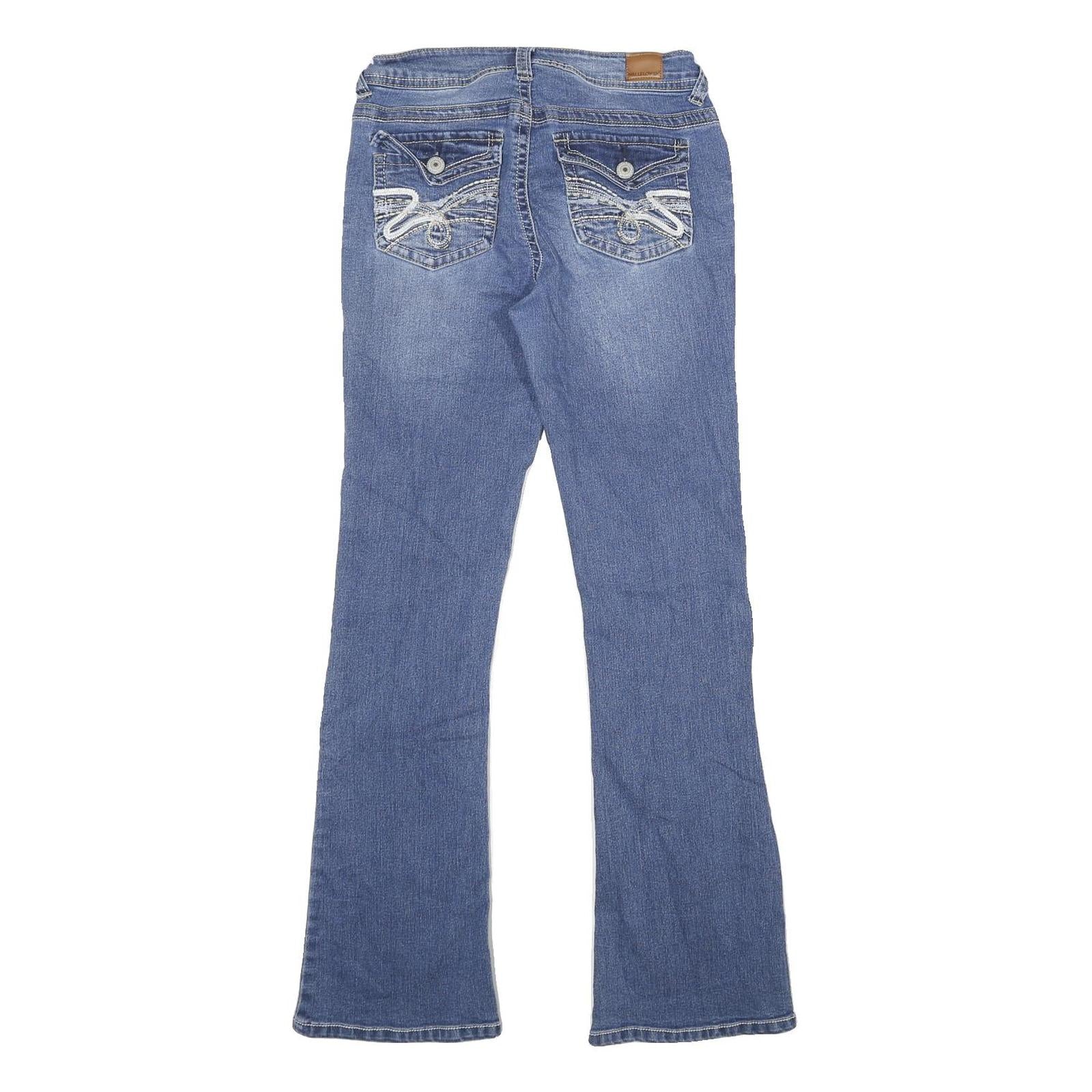 WALLFLOWER Womens Jeans Blue Classic Flared Denim Medium W28 L32 Stylish