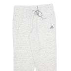 ADIDAS Womens Joggers White & Grey Cotton Blend M W30 L26 Comfort Fit Casual