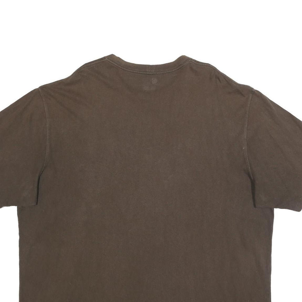 CARHARTT Mens Brown Pocket T-Shirt 2XL Short Sleeve Crew Neck Workwear Casual