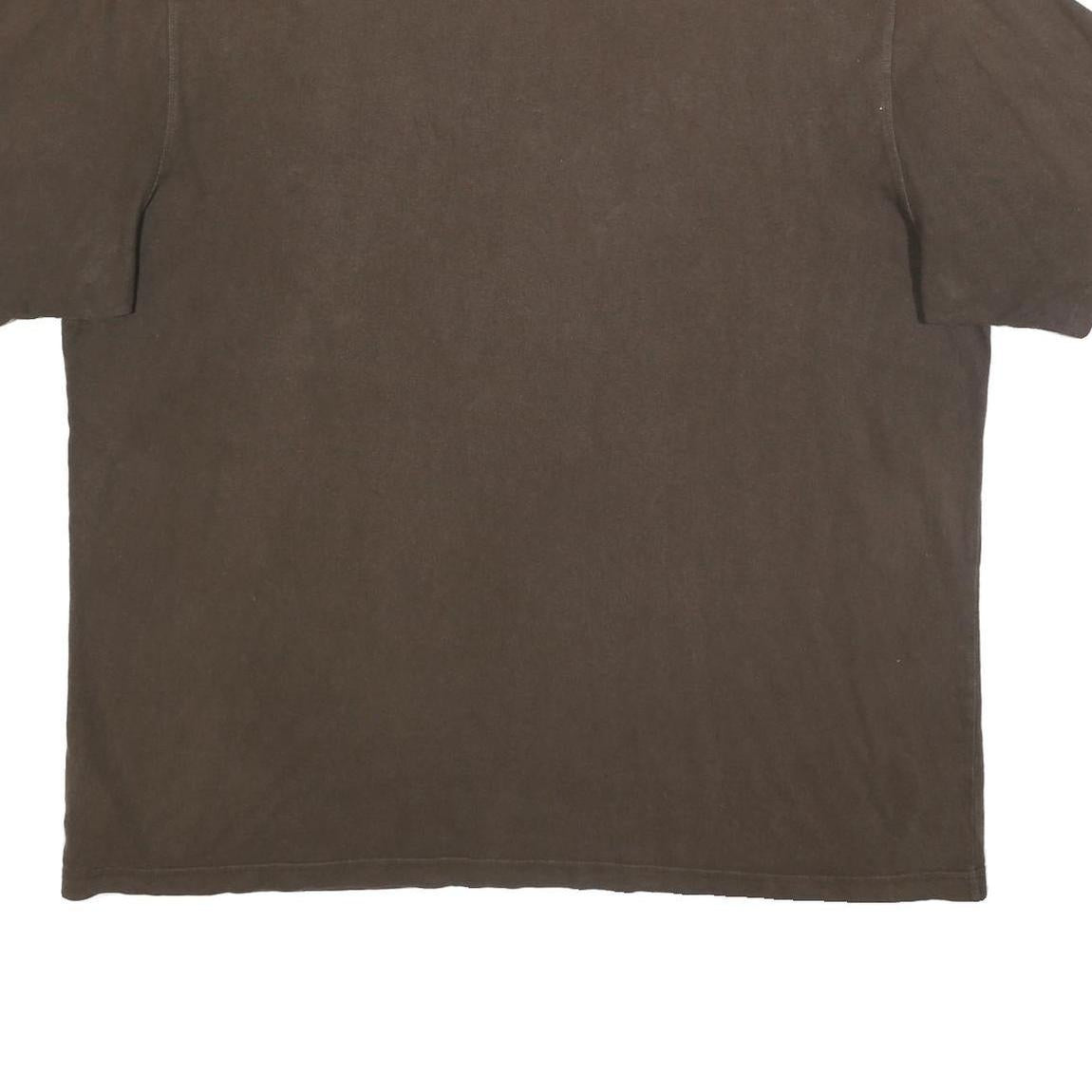 CARHARTT Mens Brown Pocket T-Shirt 2XL Short Sleeve Crew Neck Workwear Casual