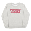 LEVI'S Womens Grey Sweatshirt Crew Neck S Cotton Blend Casual Lightweight