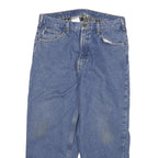 CARHARTT Mens Jeans Blue Relaxed Straight Denim Medium W34 L27 Workwear