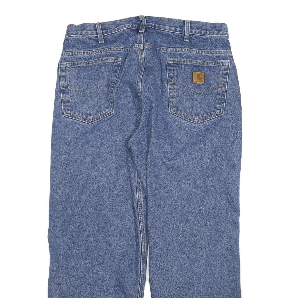 CARHARTT Mens Jeans Blue Relaxed Straight Denim Medium W34 L27 Workwear