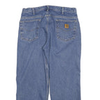 CARHARTT Mens Jeans Blue Relaxed Straight Denim Medium W34 L27 Workwear