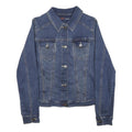 WRANGLER Womens Blue Denim Jacket S Woven Classic Fit Button Closure Timeless