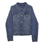WRANGLER Womens Blue Denim Jacket S Woven Classic Fit Button Closure Timeless