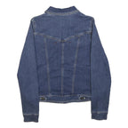 WRANGLER Womens Blue Denim Jacket S Woven Classic Fit Button Closure Timeless