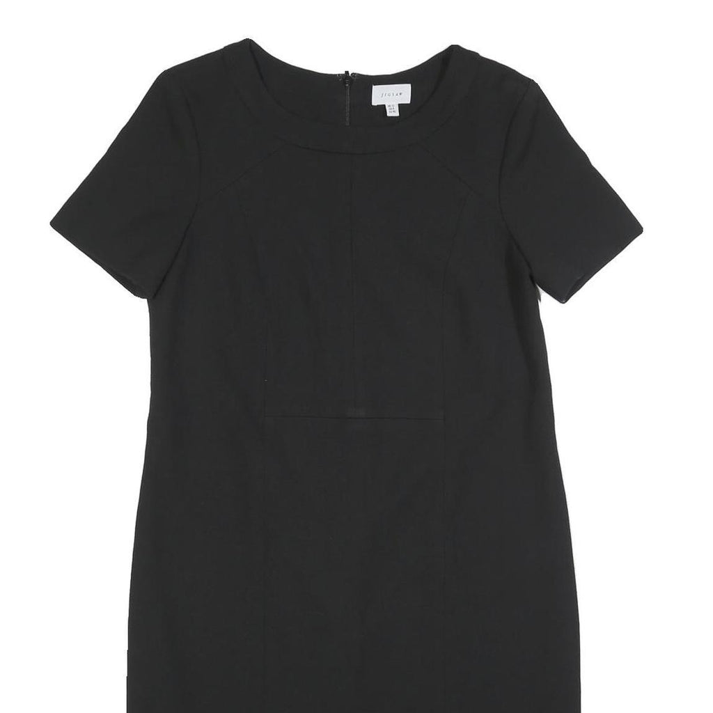JIGSAW Womens Black Shift Dress Polyester Blend Short Sleeve UK 12 Classic