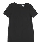 JIGSAW Womens Black Shift Dress Polyester Blend Short Sleeve UK 12 Classic