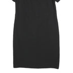 JIGSAW Womens Black Shift Dress Polyester Blend Short Sleeve UK 12 Classic