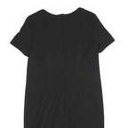 JIGSAW Womens Black Shift Dress Polyester Blend Short Sleeve UK 12 Classic