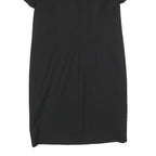 JIGSAW Womens Black Shift Dress Polyester Blend Short Sleeve UK 12 Classic