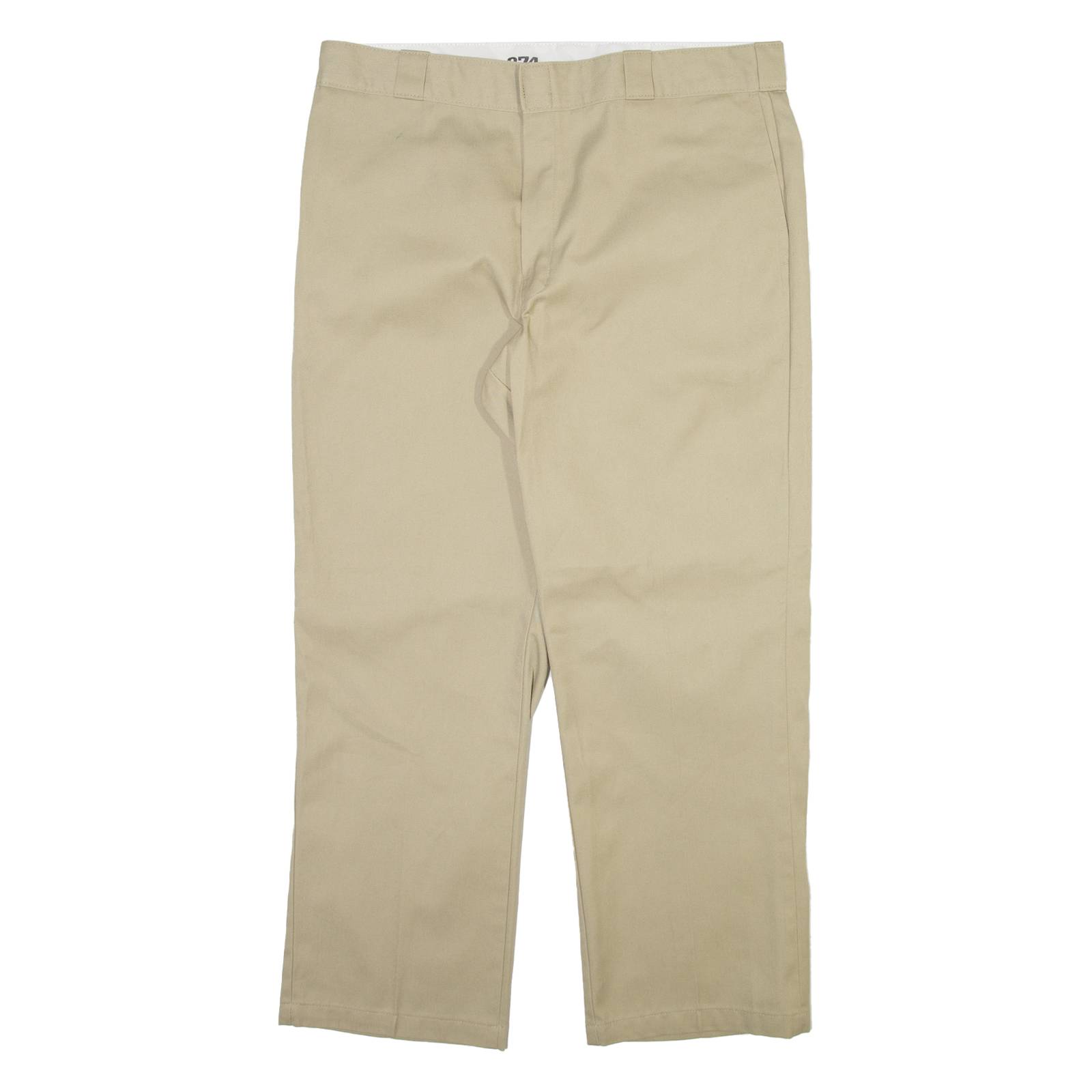 DICKIES 874 Workwear Mens Trousers Beige Regular Straight W38 L29