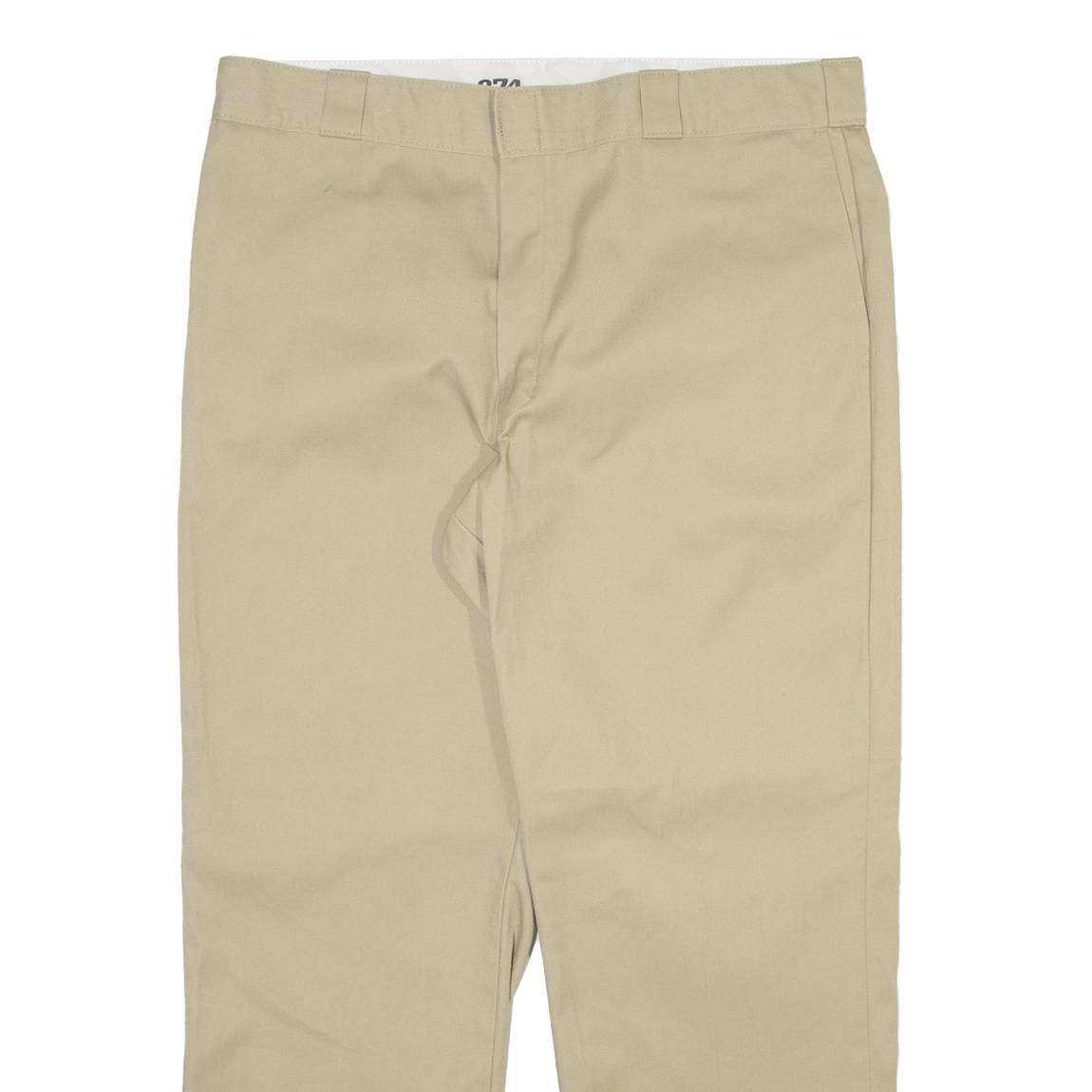 DICKIES 874 Workwear Mens Trousers Beige Regular Straight W38 L29