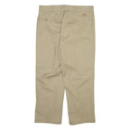 DICKIES 874 Workwear Mens Trousers Beige Regular Straight W38 L29