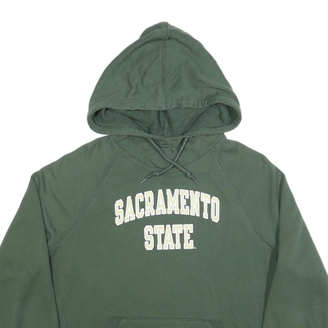 CHAMPION Womens Green Sacramento State Hoodie XL Cotton Blend Comfort Casual