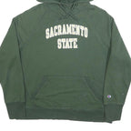 CHAMPION Womens Green Sacramento State Hoodie XL Cotton Blend Comfort Casual