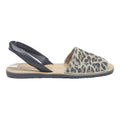 TAMARIS Womens Slingback Leopard Print Leather Sandals UK 3 Summer Casual