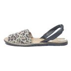 TAMARIS Womens Slingback Leopard Print Leather Sandals UK 3 Summer Casual