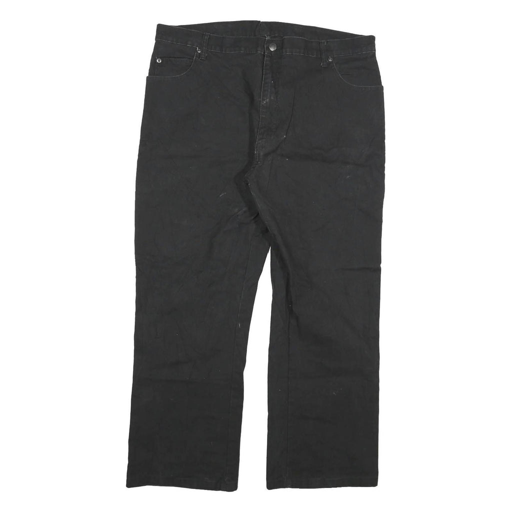 DICKIES Mens Cotton Blend Black Regular Straight Trousers W38 L28 Workwear