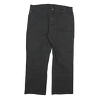 DICKIES Mens Cotton Blend Black Regular Straight Trousers W38 L28 Workwear