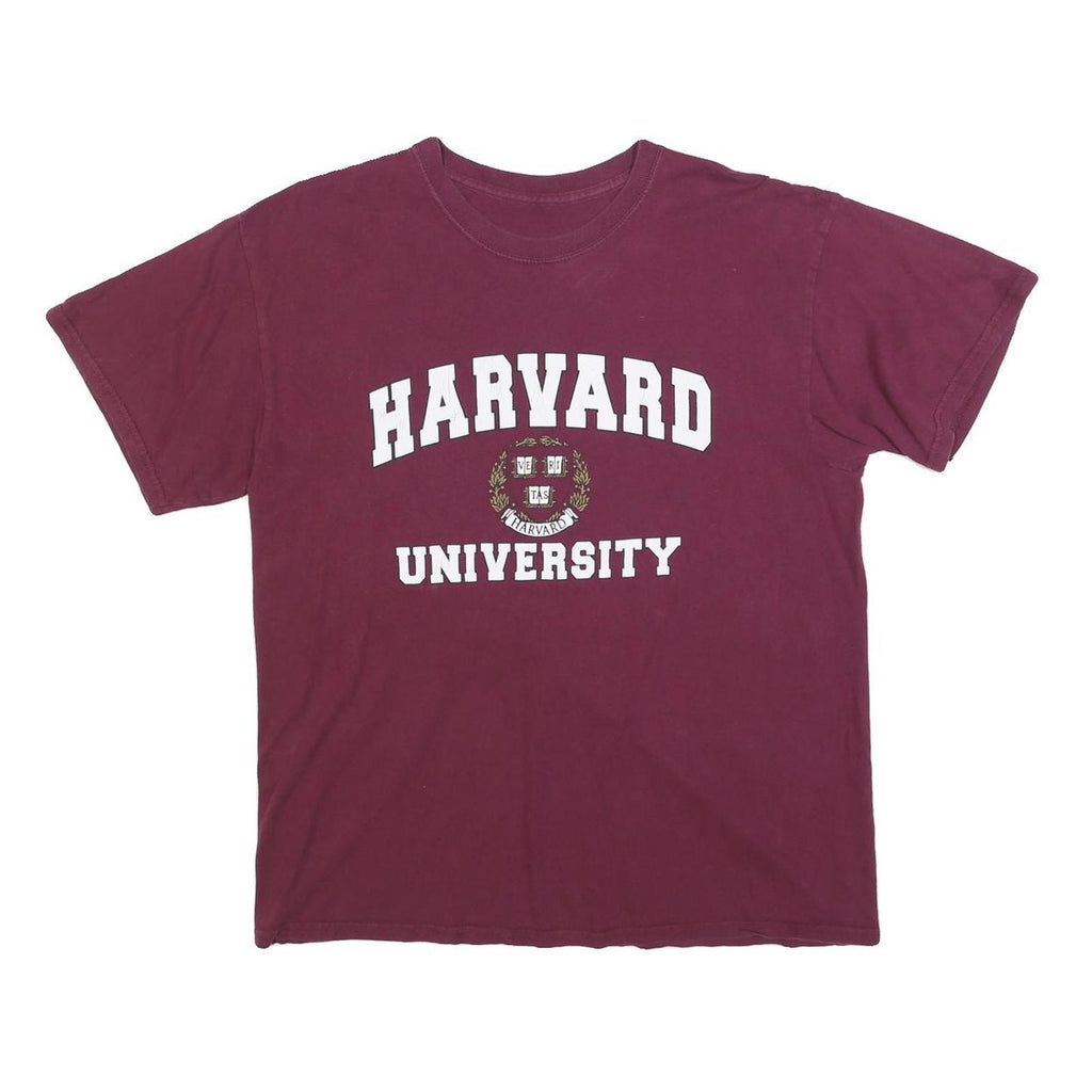 Womens Maroon Harvard University Graphic T-Shirt M Short Sleeve Crew Neck Casual