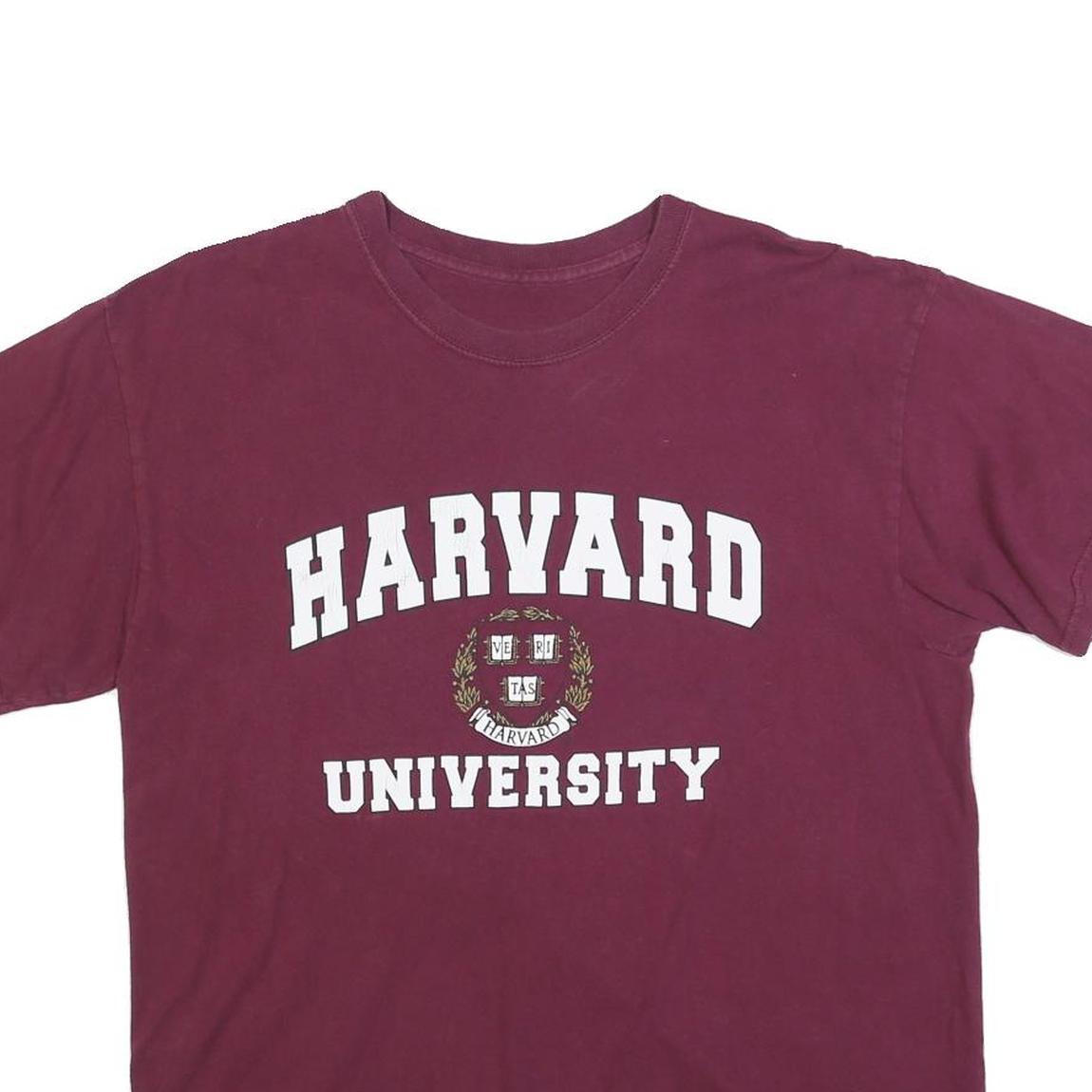 Womens Maroon Harvard University Graphic T-Shirt M Short Sleeve Crew Neck Casual