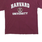 Womens Maroon Harvard University Graphic T-Shirt M Short Sleeve Crew Neck Casual
