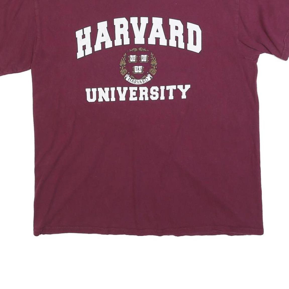 Womens Maroon Harvard University Graphic T-Shirt M Short Sleeve Crew Neck Casual