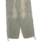 TRILLION Mens Jeans Blue Relaxed Straight Denim Medium W32 L30 Zip Closure