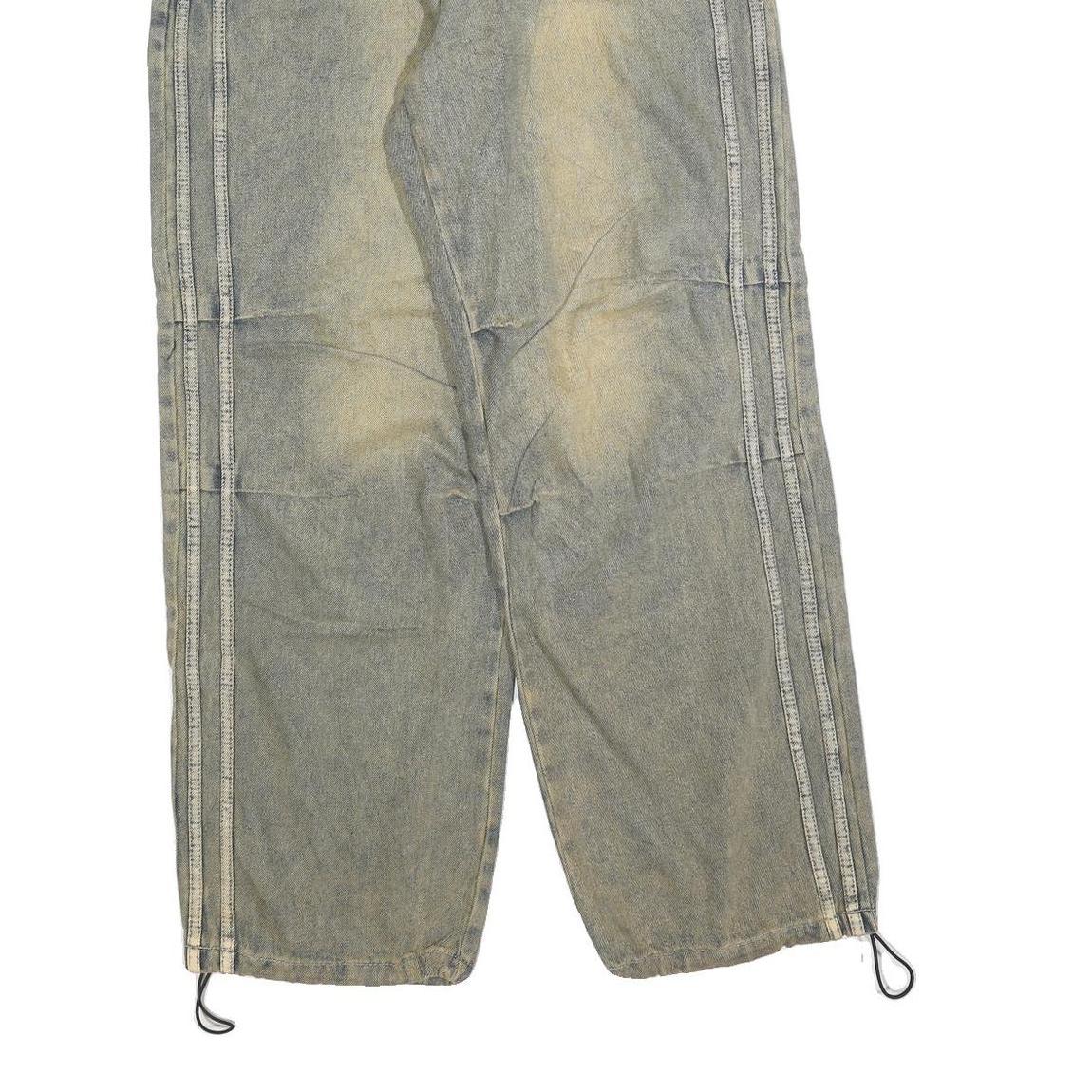 TRILLION Mens Jeans Blue Relaxed Straight Denim Medium W32 L30 Zip Closure