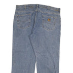 CARHARTT Mens Jeans Blue Relaxed Straight Denim Medium W42 L30 Classic Fit