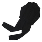MARC O'POLO Womens Black Playsuit Viscose M Button Front Long Sleeve Casual