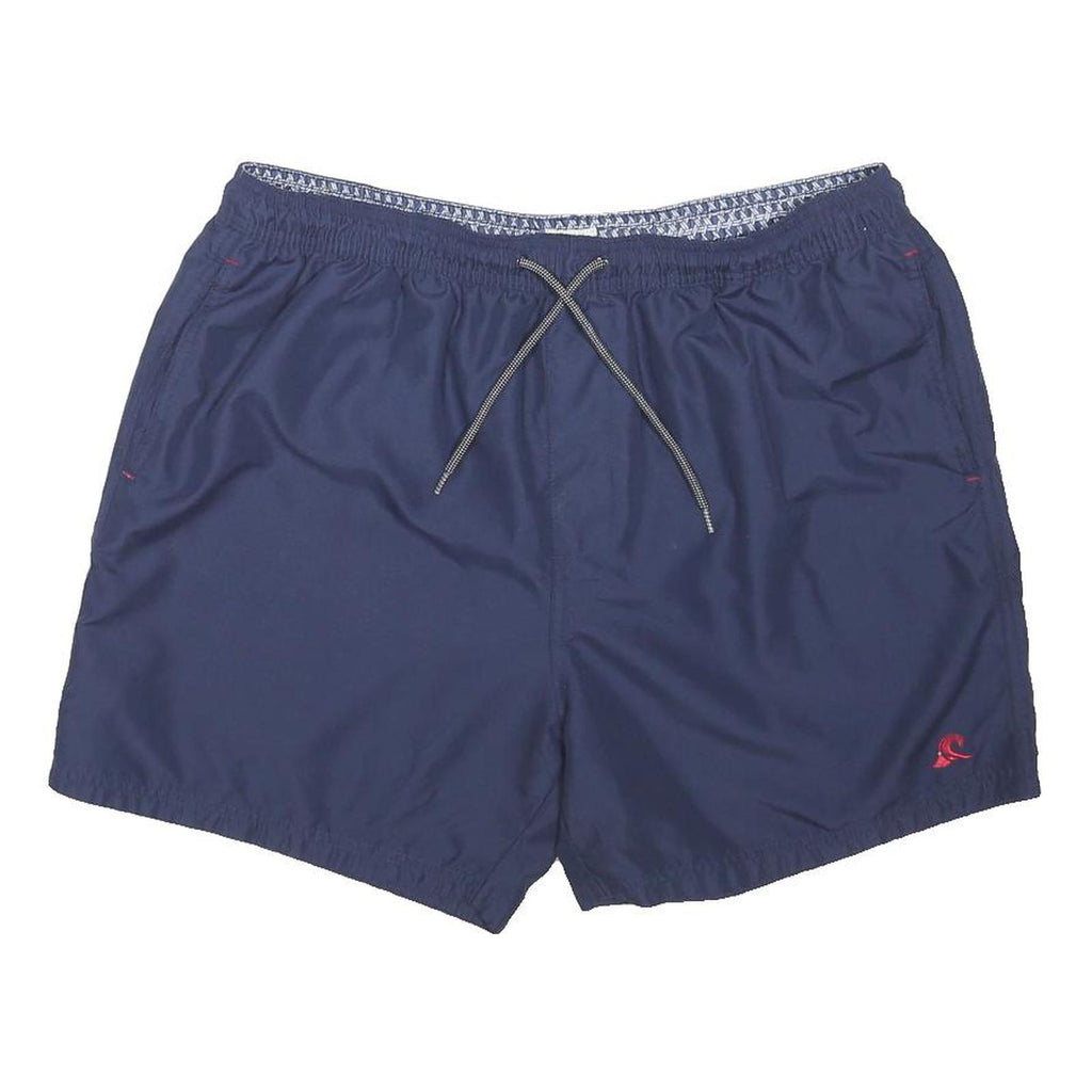 ACW85 Mens Swim Shorts Blue Casual XL W36 Elasticated Waist Drawstring