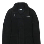 COLUMBIA Womens Black Jacket M Polyester Button Closure Plain Casual Outdoor