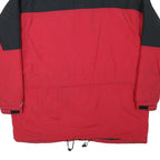 MAJESTIC Mens Red & Black Outdoor Jacket L Polyester Blend Colourblock Zip