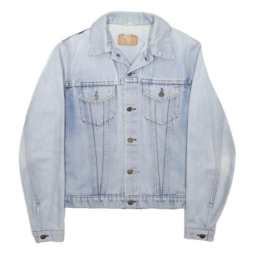 LEVI'S Mens Blue Denim Jacket S Cotton Classic Button Closure Casual Outerwear