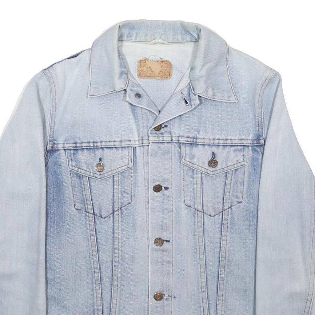 LEVI'S Mens Blue Denim Jacket S Cotton Classic Button Closure Casual Outerwear