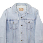 LEVI'S Mens Blue Denim Jacket S Cotton Classic Button Closure Casual Outerwear