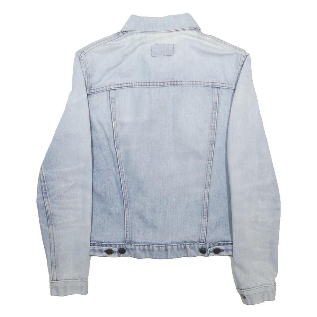 LEVI'S Mens Blue Denim Jacket S Cotton Classic Button Closure Casual Outerwear