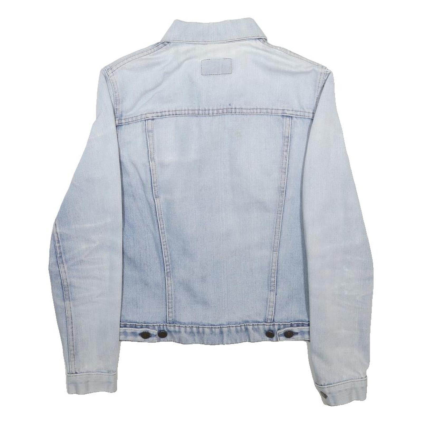 LEVI'S Mens Blue Denim Jacket S Cotton Classic Button Closure Casual Outerwear