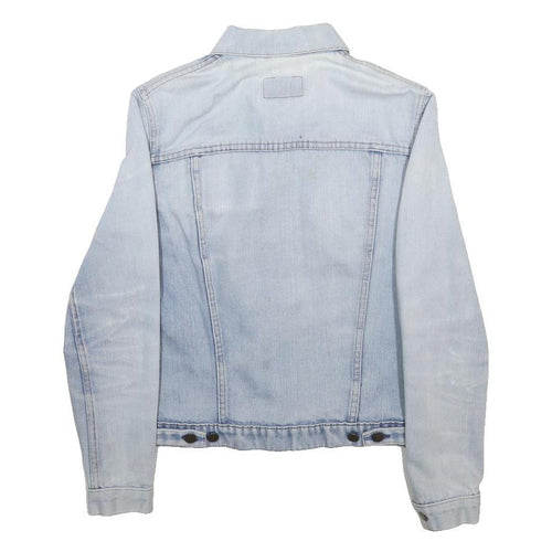 LEVI'S Mens Blue Denim Jacket S Cotton Classic Button Closure Casual Outerwear