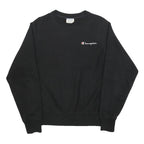 CHAMPION REVERSE WEAVE Mens Black Crew Neck S Classic Cotton Blend Sweatshirt