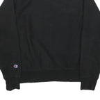CHAMPION REVERSE WEAVE Mens Black Crew Neck S Classic Cotton Blend Sweatshirt