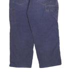 CARHARTT Mens Cotton Blend Navy Blue Relaxed Leg Trousers W36 L26 Workwear