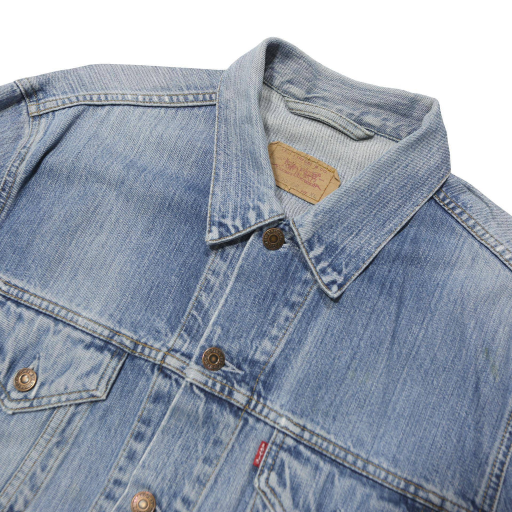 LEVI'S Mens Blue Denim Jacket XL Cotton Woven Button Closure Classic Fit Stylish